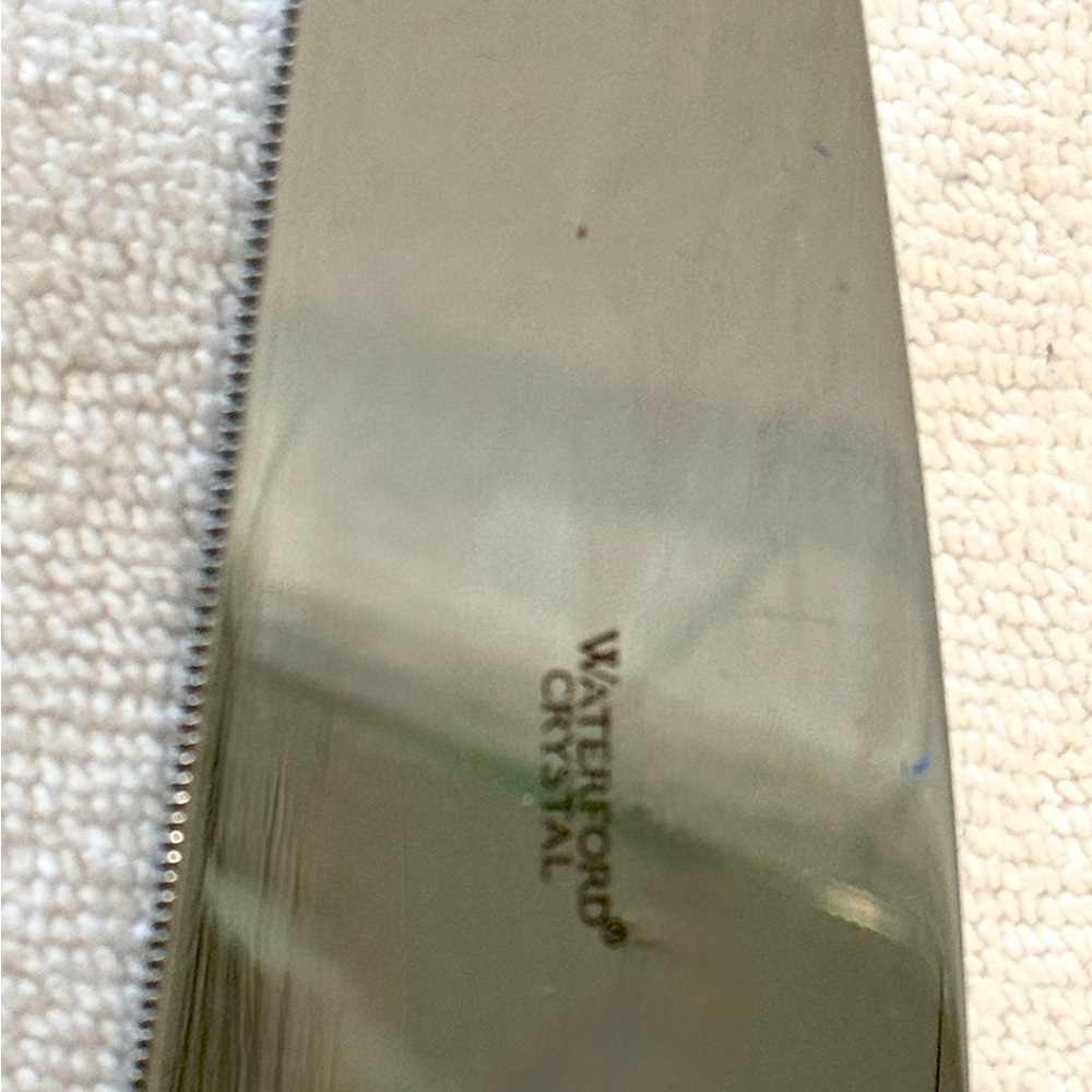 Waterford Crystal Cake Server with Silver Blade. Like New. Gorgeous. #BridalGift - Picture 3 of 4